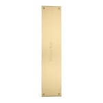 M Marcus Heritage Brass Fingerplate 350 x 76mm